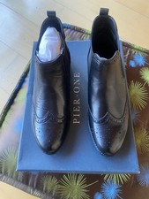 Neue Pier One Chelsea Budapester Stiefeletten Gr. 36 Echtleder 