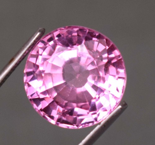 Natural Pink Tourmaline Faceted 12.50 Ct Round Cut Loose Gemstone For Ring Use - Picture 3 of 5
