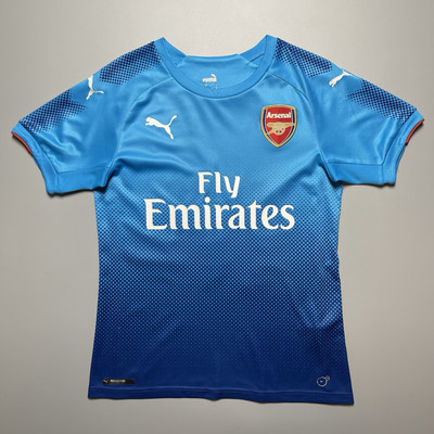 WOMENS ARSENAL PUMA 2017/2018 FOOTBALL AWAY JERSEY #11 OZIL SIZE