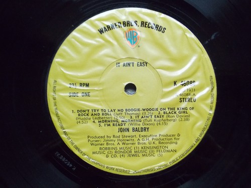 JOHN BALDRY IT AIN'T EASY 12# VINYL K46088 1971 - Picture 4 of 4