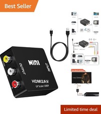 Mini HDMI to RCA Converter - 1080P Video Output for Legacy Devices, Lightweight