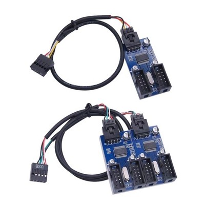 9Pin to Multiple USB Port Adapter for Enhanced Computer Connectivity