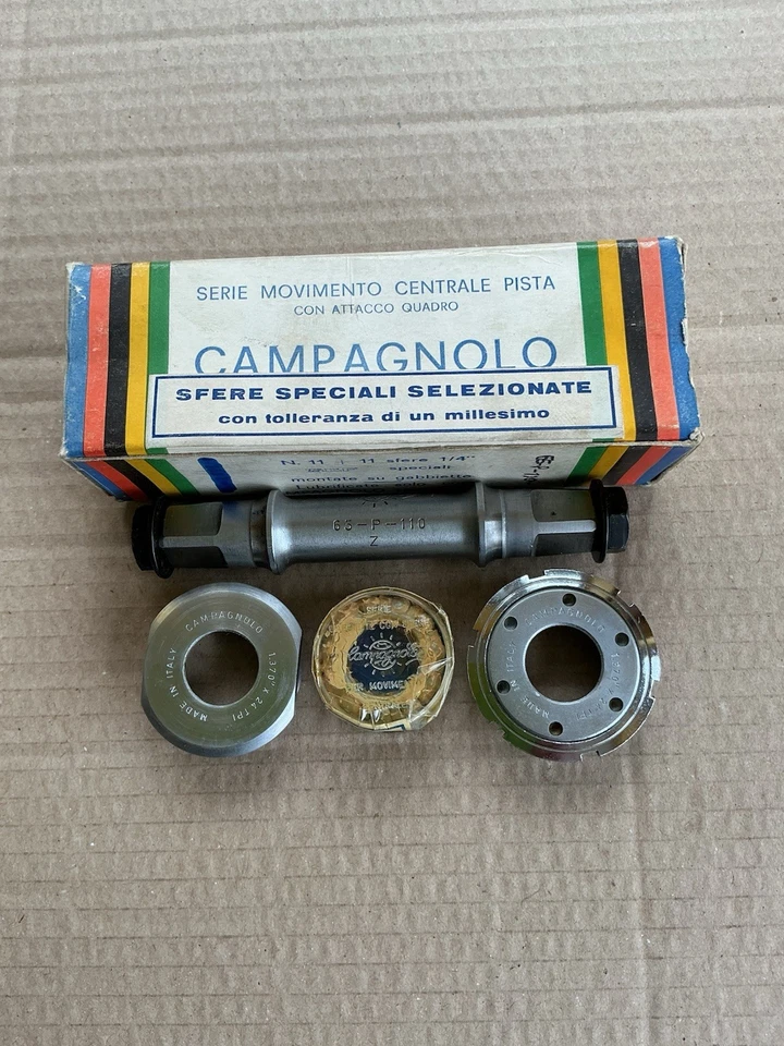 Campagnolo Vintage Record Pista Bottom Bracket BSC. 50’s—60’s  NOS - Image 3 of 4