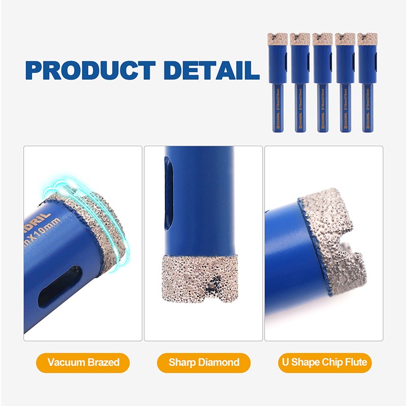 2pcs 16mm Diamond Drilling Core Bits Hole Saw Cutter Drilling Marble Ceramic