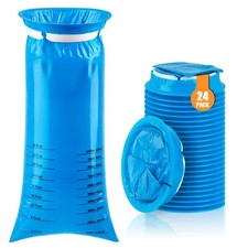 24 Pack Vomit Bags Disposable, 1000ml Emesis Bags Throw Up Bags Disposable, L...