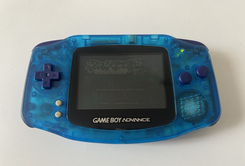 Nintendo Game Boy Advance - Custom Transparent Blue Shell