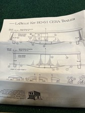 Vintage Labelle Kit HO-61 CERA Trailer