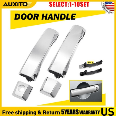 #ad Front Left Right Chrome Exterior Door Handle for Nissan Titan 2004 2015 2 20X $323.99