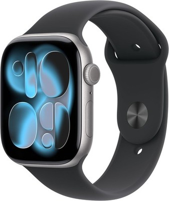 Apple Watch Series 11 5G 42mm Aluminium Space Gray Sport Band Black S/M