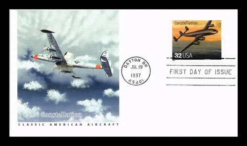 US COVER C-121 CONSTELLATION CLASSIC AMERICAN AIRCRAFT FDC FLEETWOOD