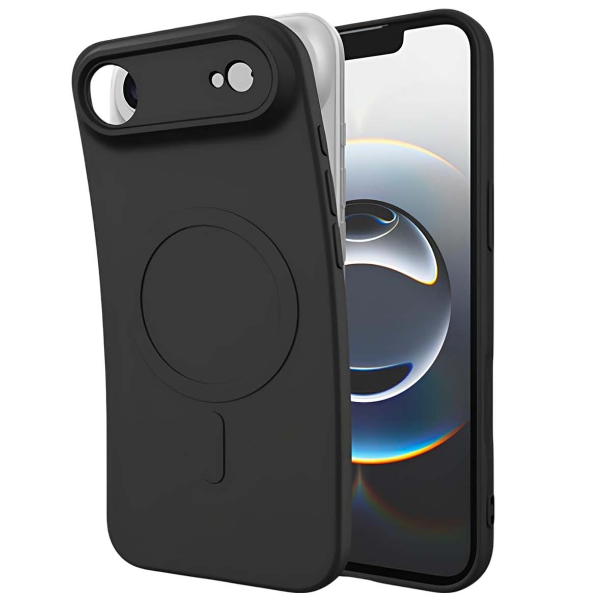 Protection iPhone Air antichoc Kick Case transparente coque flexible avec support