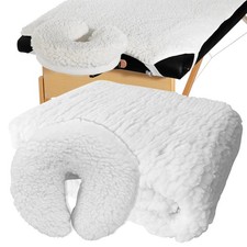 Fleece Massage Table Pad  Face Cradle Cover by - Hypoallergenic Fleece Massa...