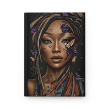 Afrocentric Journal, Black Power Matte Writing Notebook, Worthy, Hardcover