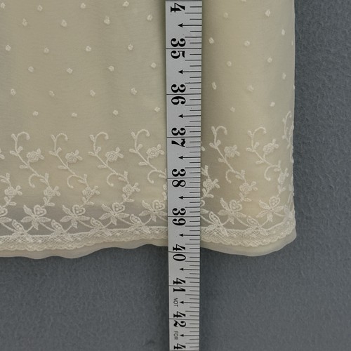 Vintage Womens Full Slip Dress 29 Ivory Nylon Lace Trim Fairy Retro 90s Y2K - Picture 9 of 9