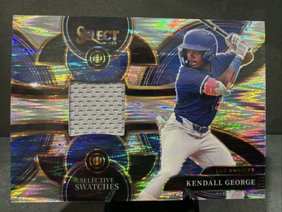 2024 Panini Select Kendall George Selective Swatches Silver Flash Prizm Dodgers