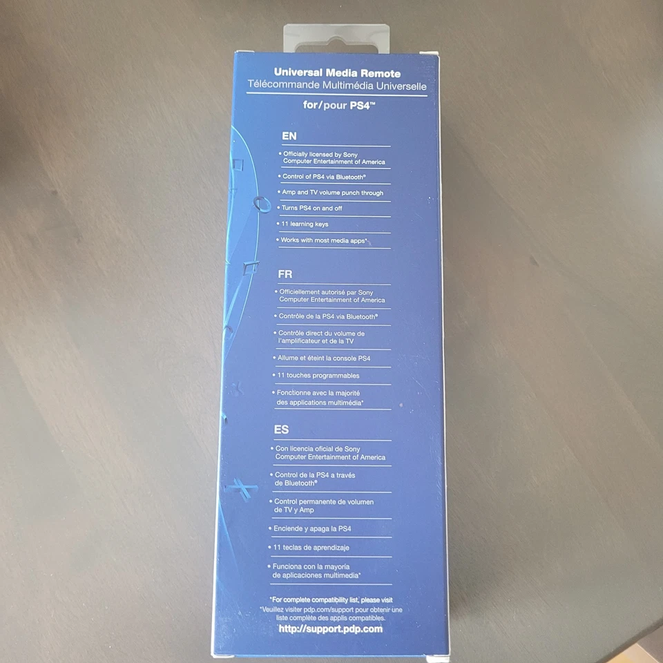 PDP Universal Media Remote Control for PS4 TV New, Sealed - Image 3 of 4