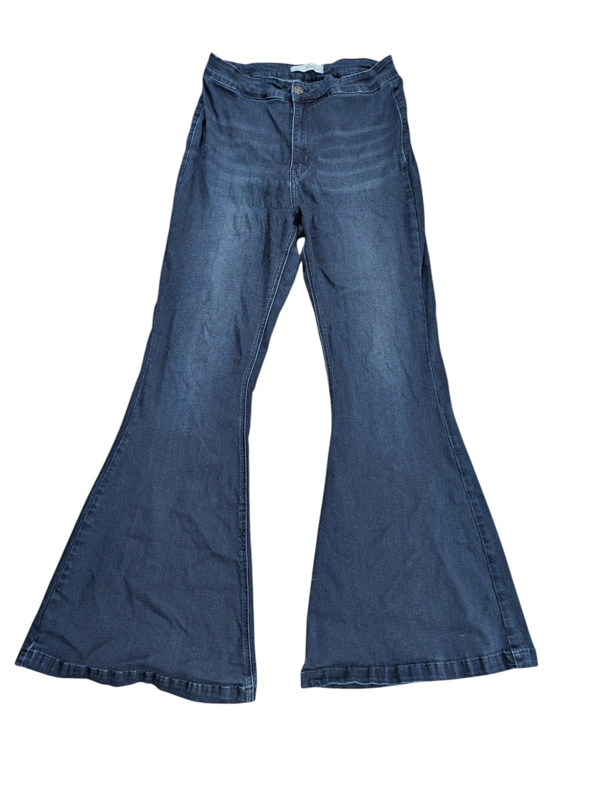 KanCan Flare Leg Bell Bottom Stretch Jeans Size 13/30 dark wash