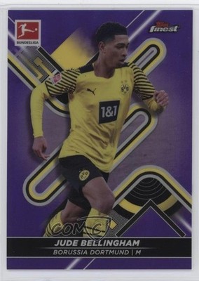 2021-22 Topps Finest Bundesliga Purple Refractor 38/250 Jude Bellingham #43 0yd4