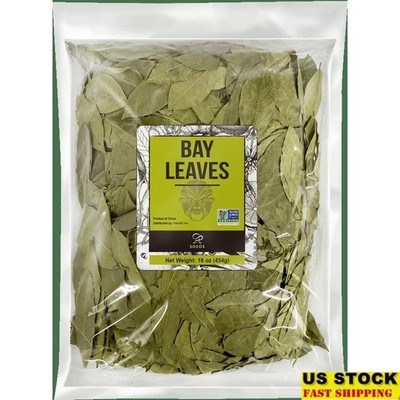 Dried Bay Leaves Whole Aromatic Herbs Cooking Soups Stews Marinades 1 lb New