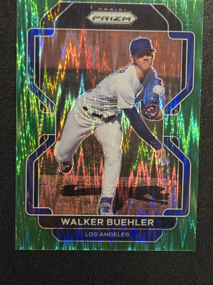 Walker Buehler 2022 Prizm #72 Forrest Green Flash Prizm #/5 - Image 4 of 4