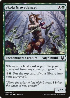 MTG Magic THB Theros Beyond Death - 1x EN NM 202 C Skola Grovedancer