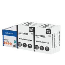 Pen Gear Copy Paper 8.5" x 11" 92 Bright 20 lb. White 8 Ream Case 4,000 Sheets