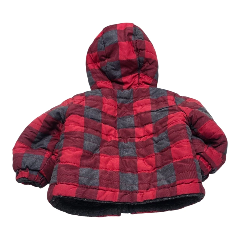 Lote de 4 roupas infantis masculinas 18-24M Puma com capuz jeans vermelho/cinza... - Imagem 4 de 4