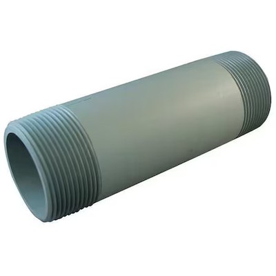 1-1/4'' Mnpt X 12'' Tbe Cpvc Pipe Nipple Sch 80, 885-120C