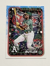 2024 Topps Holiday Baseball #H4 - Lawrence Butler RC - Oakland Athletics