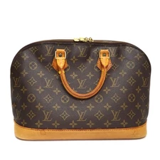 Louis Vuitton Alma Handbag M51130 Monogram PVC Leather Brown with Keys #KN1366