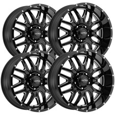 Set Of 4 Ultra 203 Hunter 20x9 5x5.5 18mm Blackmilled Wheels Rims 20 Inch Set Of 4 Ultra 203 Hunter 20x9 5x5.5 18mm Blackmilled Wheels Rims 20 Inch