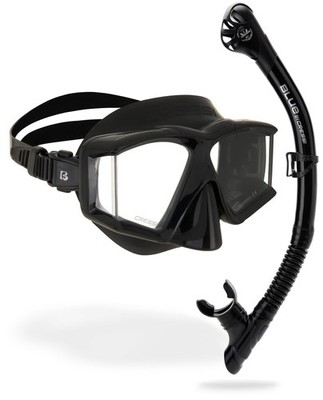 Diving Mask Snorkel Kit Black Cressi Horizon Scilla DM575050 Kits Black Black