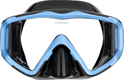 Cressi Large Wide View Mask for Scuba Diving & Snorkeling- Soft Silicone Skir...