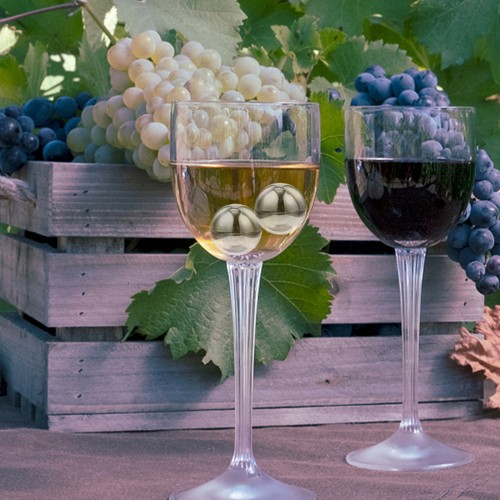 2 Pcs Stainless Steel Ice Wine Stone Miss Man Reusable Chilling Stones Beverage - Picture 5 of 12
