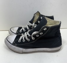 Converse All Star High Top Shoe Size 2 Black Canvas