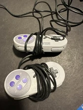 Super Nintendo SNES Classic Mini Controller CLV-202 OEM - Lot of 2 #R22