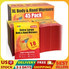 Large Hand & Body Warmers - Up to 18 Hours of Heat, Super Long Lasting - Easy, A