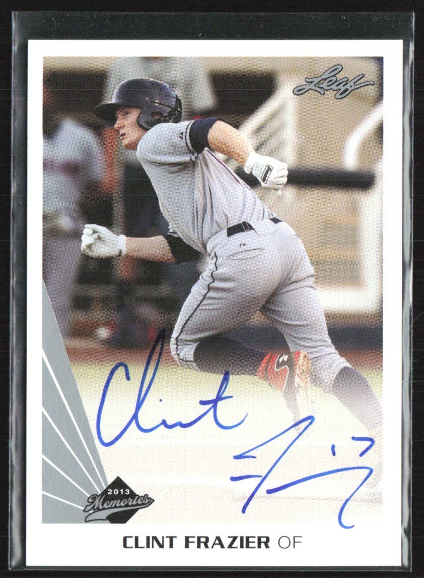 Clint Frazier #A-CF1 2013 Leaf Memories Baseball Base Autographs