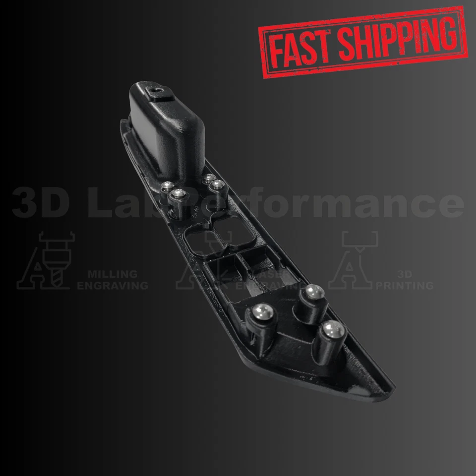 Left Interior Door Handle for 1995-1999 Mitsubishi Eclipse - Black  - Image 3 of 4