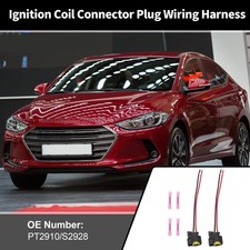 2pcs Ignition Coil Connector Plug for Kia Forte 1.8L 2.0L 14-15 No.PT2910/S2928