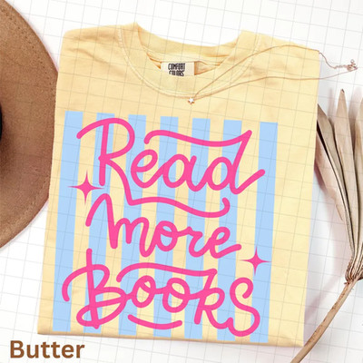 Read More Books Shirt, Bookish Graphic Tee, Reading Tshirt, Trendy Reader Shirt