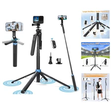 Versatile 71” Tripod for iPhone & Android with Hands-Free Remote Functionality