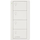 Lutron PJ2-4B-GWH-L31 Wireless Remote Control 4-Button White 3V DC