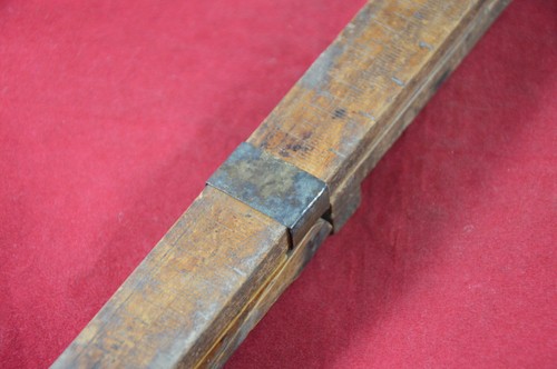 Antique Victorian Foot Measure Ruler George Barnsley & Sons Sheffield Wood Brass - Picture 8 of 16