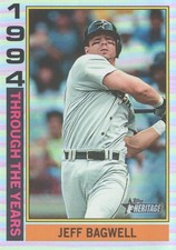 2025 Topps Heritage Baseball Through the Years Holographic #TTY10 Jeff Bagwell