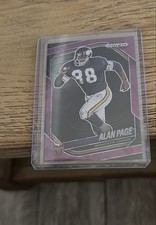 2025 Panini Prizm Black - Alan Page #85 Purple Ice Prizm /149