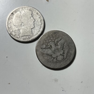 Old Man Duffy s Rare Pare (pair) 1897 o & s Halves Avg Circ no probs hi value