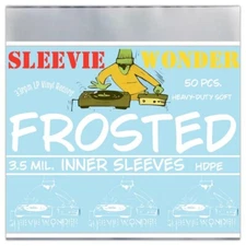 50 Inner Sleeves 3.5mil Frosted 33rpm DJ 12" Vinyl Record Album Thick Plastic