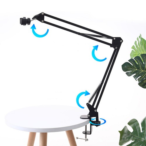 4.72-7" Lazy Bed Phone Holder Folding Long Arm Tablet Stand 360 Rotate Mount - Zdjęcie 5 z 16