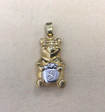 Vintage Gold Over Sterling 925 Signed "Disney" Winnie The Pooh Pendant LL363